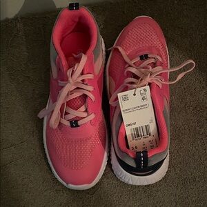 Reebok Pink and White Sneakers